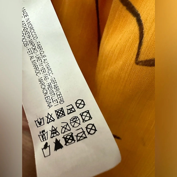 Dina Buvka For Zara Orange Halter Dress Mini Art To Wear Size Large Stretch NWT - Picture 5 of 6